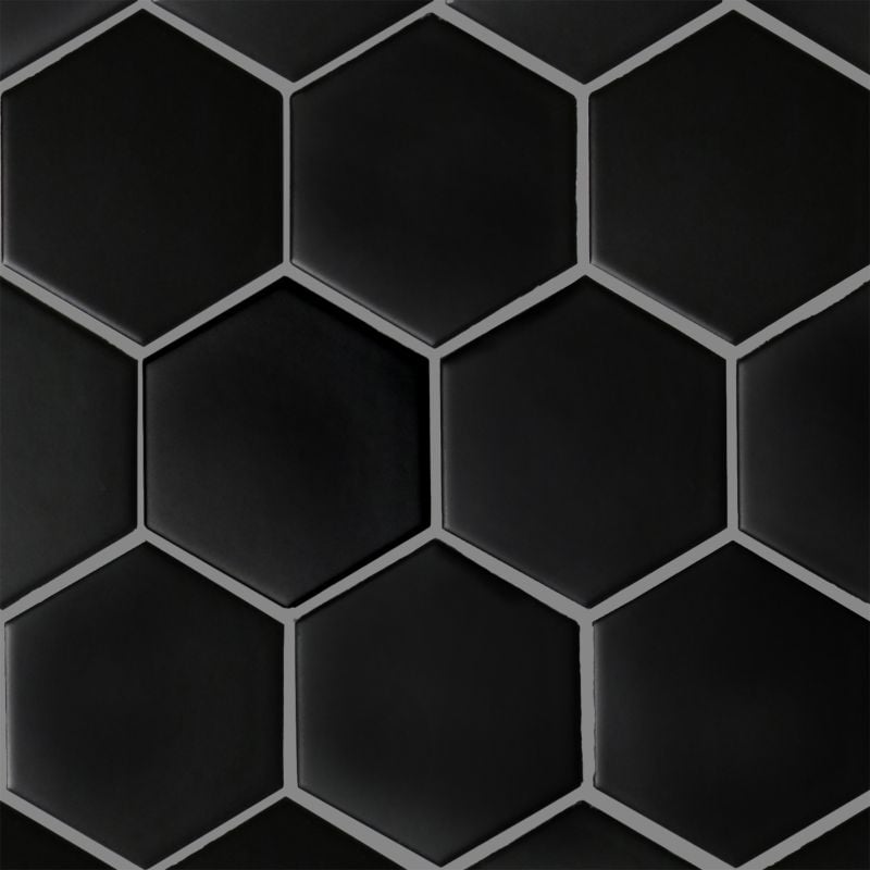 Classica Hexagon Black Matt (95mm)