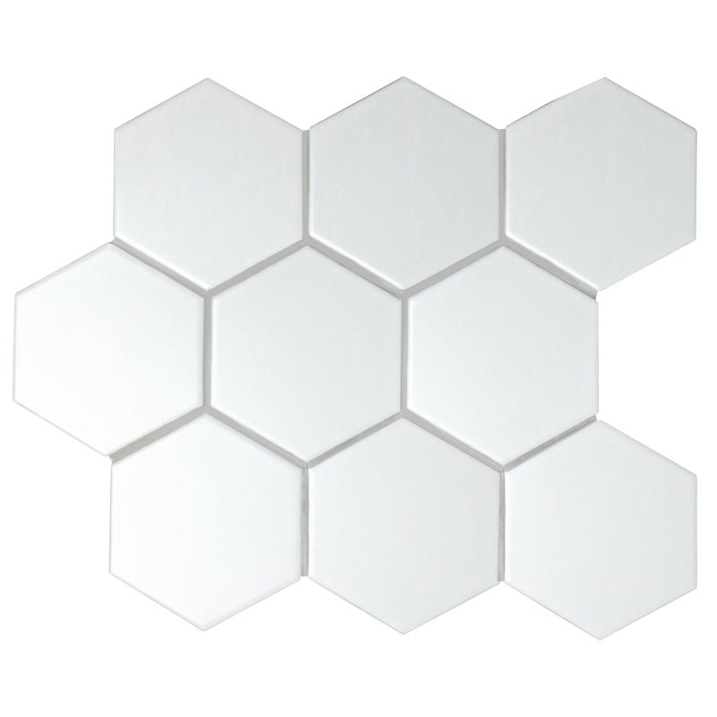 Classica Hexagon White Matt (95mm)