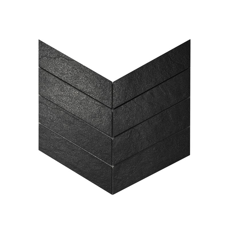 Vantablack Slate Chevron Mosaic